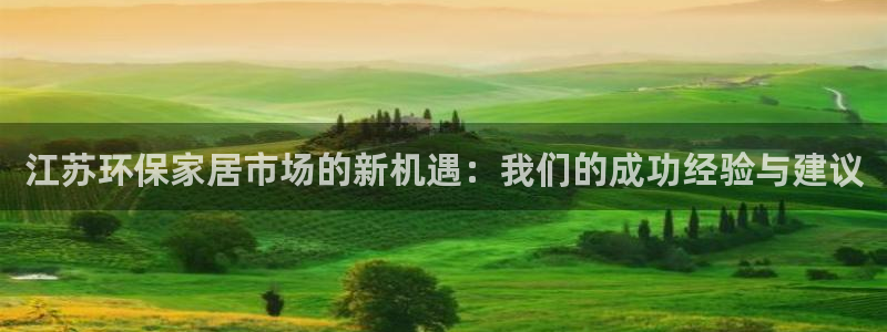杏耀平台官网登录：江苏环保家居市场的新机遇：我们的成功经验与