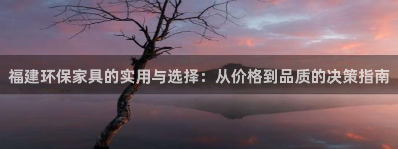 杏耀平台测速登录：福建环保家具的实用与选择：从价格到品质的决