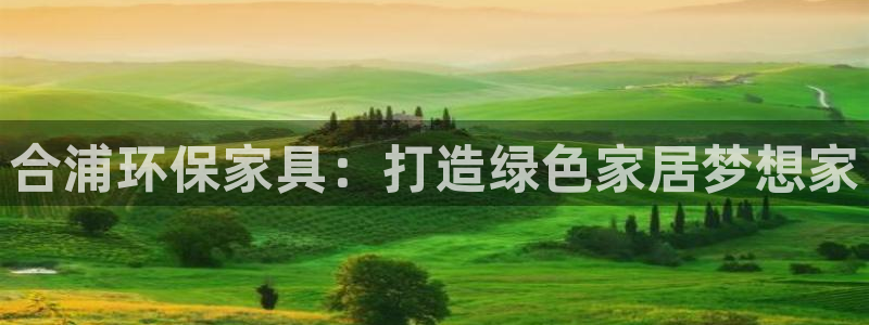 杏耀平台怎么样?：合浦环保家具：打造绿色家居梦想家